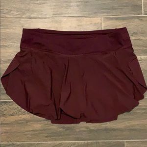Burgundy Lululemon Skort